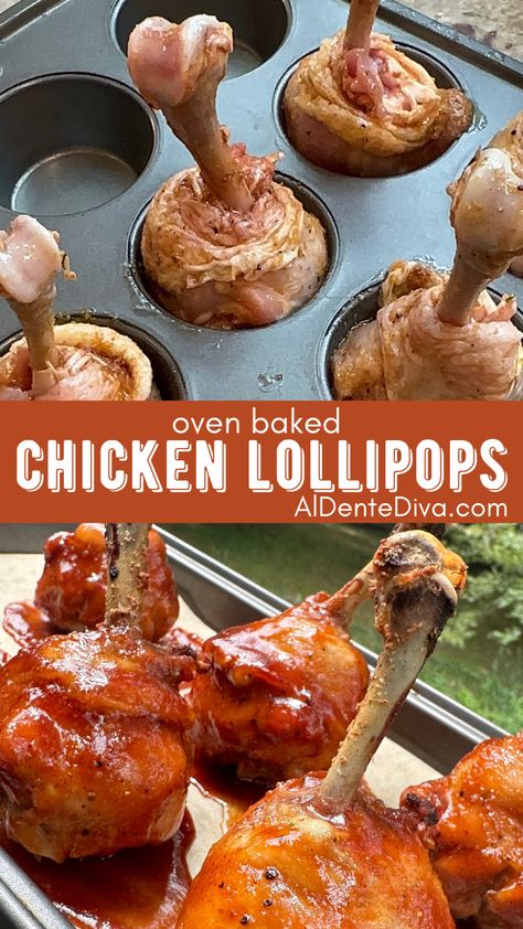 OVEN BAKED CHICKEN LOLLIPOPS Inside Out Chicken Drumsticks, Lollipop Drumsticks Recipe, Chicken Lollipops Recipe Oven, Chicken Drumsticks Lollipops, Lollipop Chicken Drumsticks Oven, Drumstick Lollipops Oven, Lollipop Drumsticks Baked, Chicken Drumstick Lollipop Recipes, Baked Chicken Lollipops