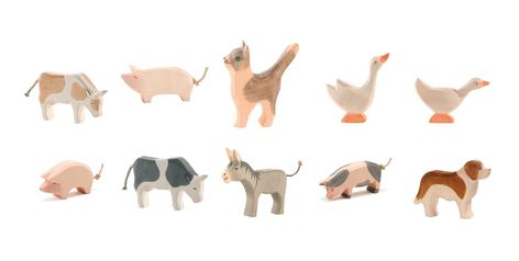 Choosing between Holztiger & Ostheimer | Curious Mamas Different Types Of Animals, I Want More, Figurine Collection, Types Of Animals, My Money, Wooden Animals, The Zoo, Woodland Creatures, Large Animals