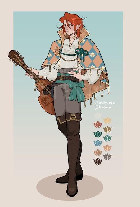 Fire Emblem Classes, Dnd Bard, Roleplay Characters, Sketch Inspiration, Art Prompts, Fashion Design Drawings, Character Design Male, Illustration Character Design, Art Challenge