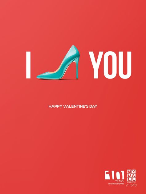 MYMALL Print Advert By Publicis: Valentine's Day - I Love You, 1 | Ads of the World™ Valentines Advertising, Valentines Ads, Valentine's Day Poster Design, Valentines Social Media, Mothers Day Ad, Luxury Advertising, Valentines Day Post, Birthday Edit, Valentine Poster