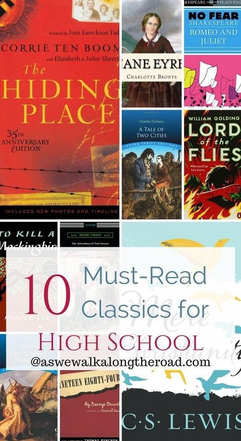 Reading Classics, High School Reading List, Homeschool Literature, Must Read Classics, Homeschool Highschool, Science Homeschool, Books And Tea, High School Literature, Cover Photography