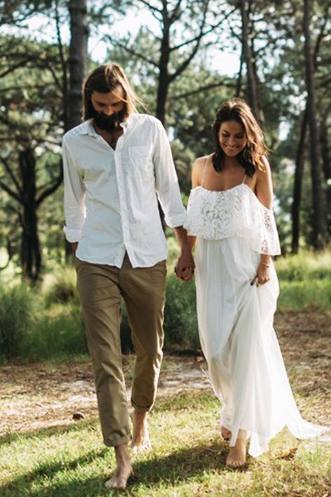 24 Men's Wedding Attire For Beach Celebration ❤ mens wedding attire boho t shirt pants hannahblackmore ❤ See more: http://www.weddingforward.com/mens-wedding-attire/ #weddingforward #wedding #bride Boho Wedding Attire, Boho Wedding Groom, Casual Wedding Groom, Beach Wedding Groom Attire, Beach Celebration, Casual Wedding Outfit, Casual Groom Attire, Beach Wedding Groom, Casual Grooms