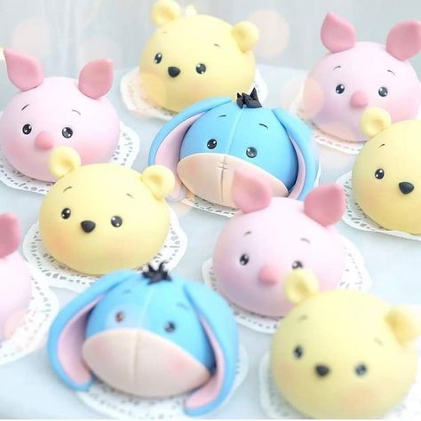 Bunny Painting, Steamed Buns, Elegant Tattoos, Cute Cookies, Cakes And More, Mini Cakes, Cute Food, Japanese Food, Mochi