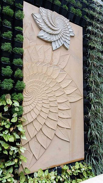 Stone Wall Murals - Wall Murals for Bedroom - Fiore | Anoma Stone Stone 3d Wall, Stone Carving Wall, Stone Mural, Stone Murals On Walls, Cnc Wall Design, 3d Cnc Design, Carved Stone Wall, 3d Stone Wall, Stone Walls Garden