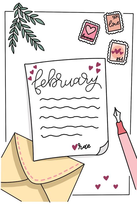 January Journal Cover Page, January Drawings, February Bullet Journal, Bullet Journal Ideas Templates, Creating A Bullet Journal, Bullet Journal Cover Ideas, Bulletin Journal Ideas, Bullet Planner, Diy Journal Books