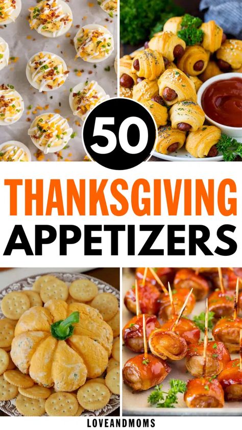 50 Amazing Thanksgiving Appetizers To Try This Year | Love and Moms Easy Thanksgiving Appetizers, Friendsgiving Appetizers, Turkey Appetizers, Best Thanksgiving Appetizers, Thanksgiving Appetizers Easy, Thanksgiving Snacks, Thanksgiving Appetizer Recipes, Fall Appetizers, Appetizer Ideas