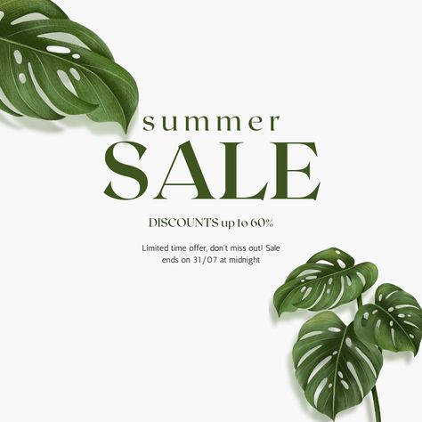 Summer Sale Sunset Tomorrow! 🌅⁠ ⁠ Our epic Summer Sale ends TOMORROW, July 31st at midnight! Don't miss your last chance to snag those amazing deals. ⏰⁠ ⁠ While the sale ends, our plant love doesn’t! We'll be busy behind the scenes, preparing for new arrivals, stunning photoshoots, and exciting projects. Stay tuned for what's next! 🌱⁠ ⁠ Thank you for your amazing support this summer! 💚 ⁠ ⁠ Find our summer deals here: https://www.plantlovers.eu/collections/deals⁠ ⁠ #plantsale #thankyou #plantl... End Of Summer Sale, Last Chance, What Next, Plant Sale, End Of Summer, Summer Sale