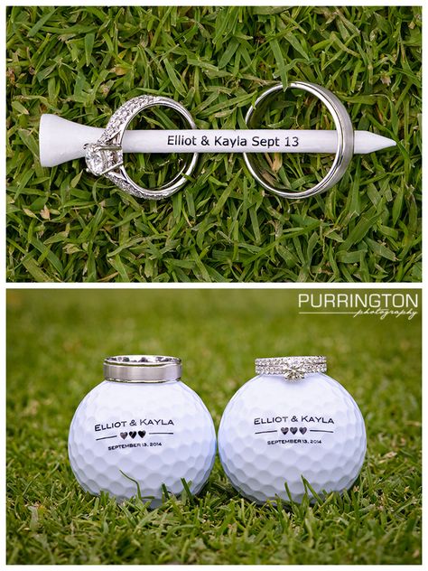 Golf Engagement Photos, Golf Wedding Cake, Golf Course Wedding Photos, Golf Wedding Theme, Golf Wedding, Golf Course Wedding, Sports Wedding, Golf Theme, Golf Tee