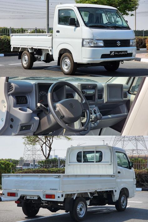 2023 Suzuki Carry (White) For Sale at Alwan Global Cars, Dubai-UAE. Black Honda, Creative Life Hacks, Utility Truck, Suzuki Carry, Car Showroom, Rear Wheel Drive, Fuel Economy, Creative Life, City Streets