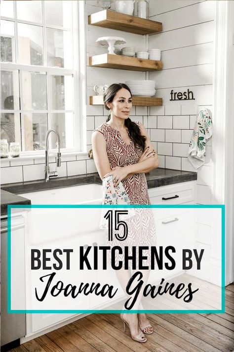 15 Best Kitchens By Joanna Gaines - Nikki's Plate Stile Joanna Gaines, Kitchens By Joanna Gaines, Joanna Gaines Style Decorating, Joanna Gaines Living Room, Joanna Gaines Kitchen, Joanna Gaines Decor, Gaines Fixer Upper, Best Kitchens, Joanna Gaines Farmhouse