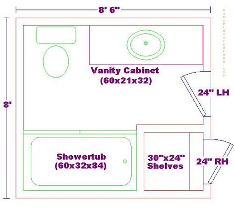 Bathroom Floor Plans Layout, Small Bathroom Floor Plans, Master Bath Layout, Bathroom Design Plans, Bathroom Layout Ideas, Bathroom Layout Plans, Plumbing Plan, Guest Bathroom Remodel, Small Bathroom Layout