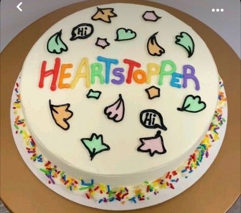 Heartstopper Cake Ideas, Heartstopper Birthday Cake, Heartstopper Party Ideas, Almost My Birthday, Its Almost My Birthday, Alice Oseman, Heart Stopper, 14th Birthday, Cute Birthday Cakes