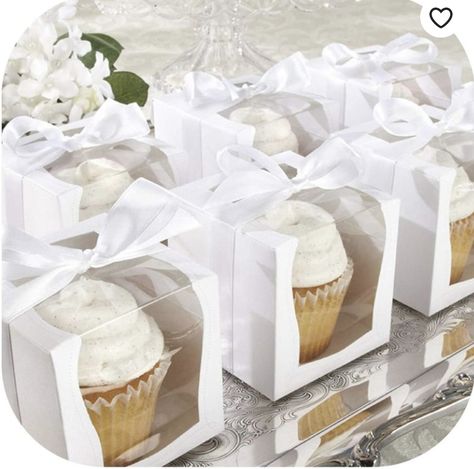 Party Food Boxes, Cake Chart, Individual Cupcake Boxes, Single Cupcake Boxes, Cupcake Favors, Cupcake Packaging, Flower Girl Petals, Fancy Cupcakes, Cake Boxes