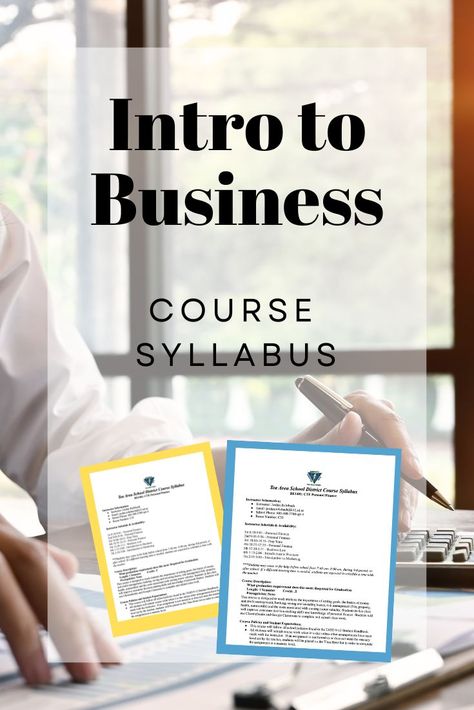 Business Teacher, Teaching Business, Business Course, Course Syllabus, Teacher Planning, Teaching Techniques, Business Courses, Business Law, High School Classes