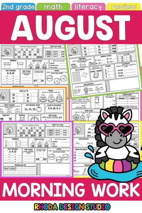 Share the Learning   Starting the day on the right foot can set the tone for a child’s entire day, especially in the classroom. Morning bell work worksheets for 2nd grade students are a fantastic way to ensure they engage their brains early and get a head start on their lessons. These worksheets are easy to prep... Morning Work For 2nd Grade, Morning Worksheets, Worksheets For 2nd Grade, Free Worksheets For Kids, Bell Work, Addition Facts, 2nd Grade Worksheets, Positive Learning, Math Questions