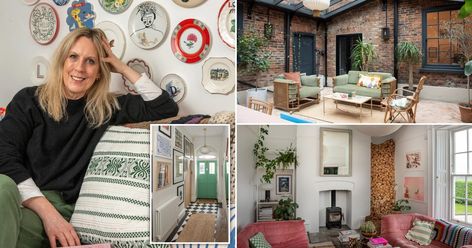 Interiors blogger Lisa Dawson created a timeless vintage look. Lisa Dawson, Sofa Pictures, Bamboo Sofa, Modern Metropolis, Fairytale Cottage, Pink Sofa, Social Space, Soho House, Ligne Roset