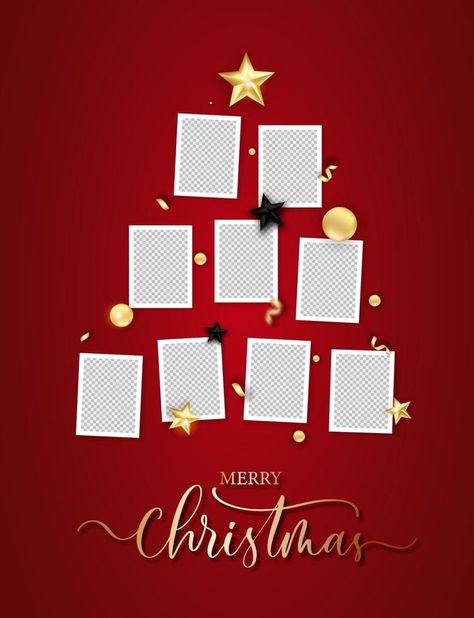 Merry Christmas Photo Frame, Photo Frame Tree, Merry Christmas Frame, Christmas Poster Design, Foto Frame, Christmas Photo Frame, Merry Christmas Photos, Holiday Card Template, Hipster Art