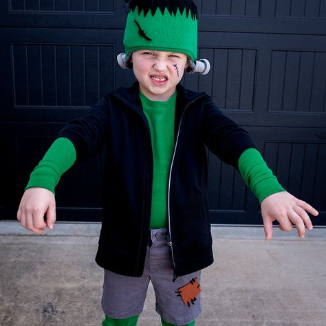 Frankenstein Costume Kids, Frankenstein Costume Diy, Diy Mummy Costume, Frankenstein Halloween Party, Crochet Fish Patterns, Frankenstein Costume, Monster Costume, Monster Costumes, Diy Costumes Kids