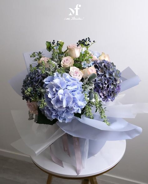 @ms.floristic shared a photo on Instagram: ““Catching the tail end” of the hydrangea season! Blue and purple shades hydrangea from Holland specially requested as a gift for the new…” • Oct 19, 2020 at 1:33am UTC Purple Hydrangea Bouquet, Hydrangea Season, Purple Hydrangea, Hydrangea Bouquet, Purple Shades, Hydrangea Purple, Hydrangea, Holland, Blue And Purple