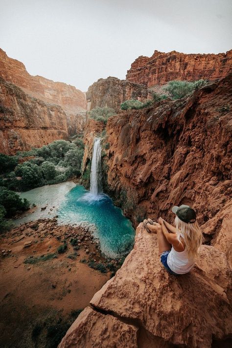 Havasupai - Havasu Falls  Follow me on IG: @_ashlee.ann_ Havasu Falls Arizona, Havasu Falls, Hiking Guide, Photography Beach, Foto Tips, Summer Road Trip, Destination Voyage, Travel Goals, Wanderlust Travel