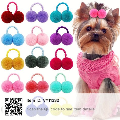 Puppy Grooming, Small Dog Sweaters, Dog Hair Bows, Yorkie Dogs, Pet Sweater, Cat Bow, Handmade Hair Accessories, Dog Bows, Pet Puppy