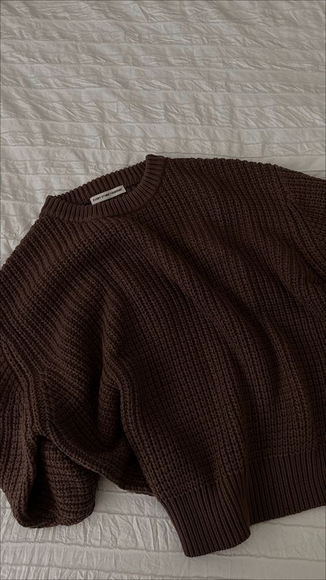 @efkerg Knit Brown Sweater, Knitted Mens Sweater, Brown Sweater Outfit Aesthetic, Knitted Sweaters Men, Brown Sweater Outfit, Every Other Thursday, Male Sweaters, Mens Knit Sweater, Brown Knit Sweater