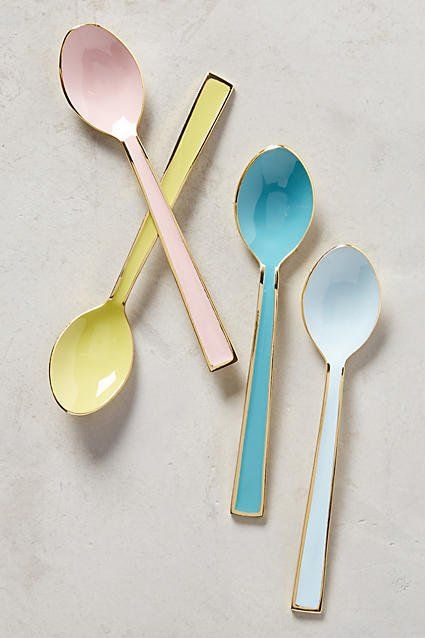 Home Gifts Under $50 That Will Make You Run — Not Walk — to Anthropologie! Smart Tiles, Tea Spoons, Pastel Decor, Keramik Design, Décor Boho, Decor Guide, Boho Home, Kitchen Items, Kitchen Stuff