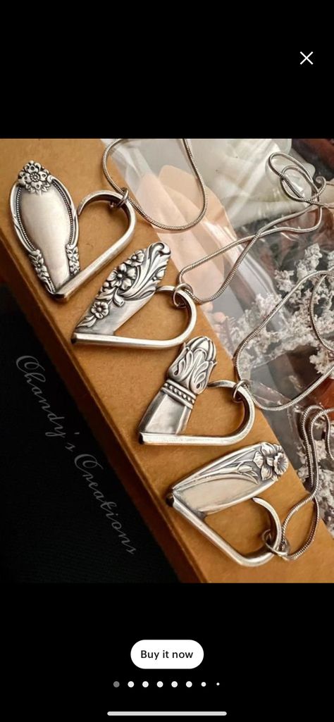 Old Silverware, Spoon Jewelry Diy, Spoon Jewelry, Jewelry Diy