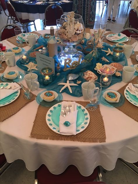 Beach Centerpieces, Beach Wedding Centerpieces, Beach Table, Sea Wedding, Beach Themed Party, Quinceanera Party, Beach Birthday, Beach Wedding Decorations, Beach Wedding Favors