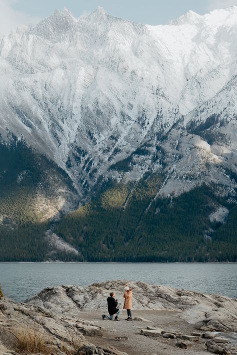 How to plan the best surprise proposal in Banff National Park — windandblue Best Proposals, Moraine Lake, Surprise Proposal, Lake Louise, Banff National Park, Planning Process, I Am Here, Couple Shoot, Elope Wedding