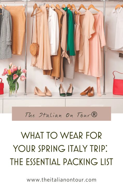 Italy Packing List Spring, Packing List Spring, Essential Packing List, Italy Packing, Italy In May, Italy Packing List, Italy Trip Planning, Packing Essentials List, Spring Packing