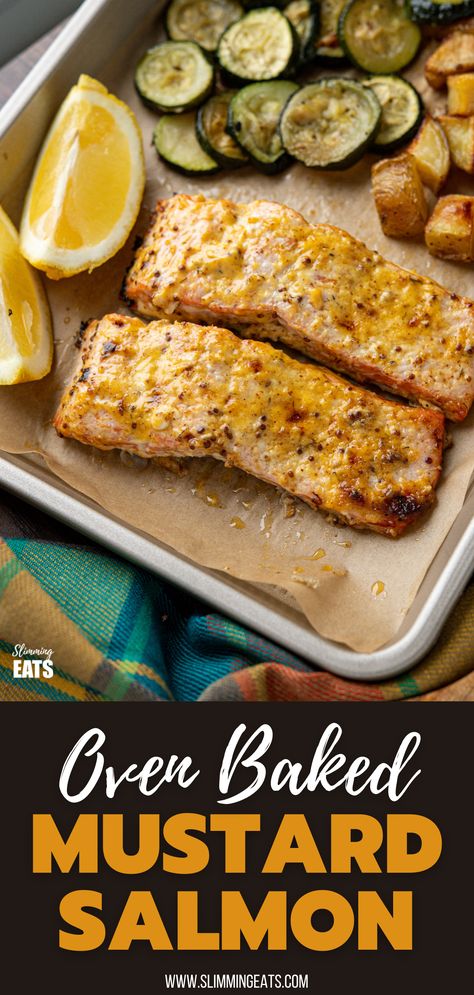 Salmon With Mustard Sauce, Mustard Sauce For Salmon, Oven Baked Salmon Fillet, Salmon Recipes Oven, Salmon Fillet Recipes, Oven Salmon, Oven Roasted Salmon, Mustard Salmon, Oven Baked Salmon