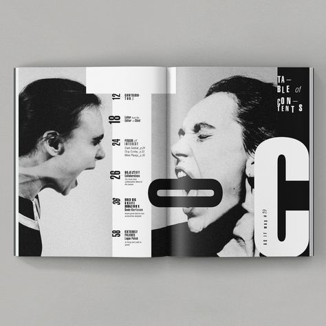 TABLE OF CONTENTS AS IF Mag N°19 on Behance Table Of Contents Design Layout Creative, Table Of Contents Magazine, Table Of Contents Design, Book Editorial Design, Magazine Cover Ideas, Fashion Editorial Layout, Fashion Magazine Layout, Contents Layout, Magazine Table