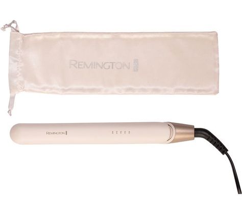 S4740 - REMINGTON Shea Soft S4740 Hair Straightener - Cream - Currys Business Wireless Straightener, Hair Straightener Storage, Remington Straightener, Hair Straightener Cream, Tymo Hair Straightener Comb, Tourmaline Hair Straightener, Titanium Hair Straightener, Bouncy Curls, Storage Pouch