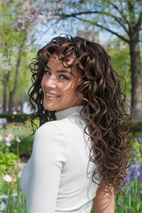 Elevate your style with stunning long hair and beautifully defined curly hairstyles. This look features choppy layers that create a playful bounce and natural volume. Whether you want to wear them down for a cute, carefree vibe or pull them into a half up half down style for a quick summer outing, these curls are versatile and easy to maintain. Embrace your natural texture and make a statement! #curlyhairstyles #longhair #curlyhairstyles Choppy Layers, Big Smiles, Curly Hairstyles, Half Up Half Down, Half Up, Natural Texture, Long Hair, Curly Hair Styles, Hair Cuts