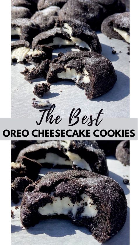 Oreo Dessert Ideas, Everyday Cookies, Oreo Cheesecake Cookies, Mochi Recipe, Deserts Recipes, Baked Dessert, Dinner Recipes For Family Easy, Baking Recipes Desserts, Fun Deserts