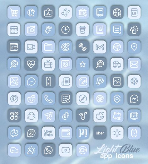 Light Blue App Icons App Icon, Phone Wallpaper, Ios, Screen, Iphone, Blue