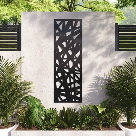 Buy contemporary garden composite trellis by Charles & Ivy. 12-year warranty and free delivery on all UK orders. Cheap Fence Ideas, Pebble Design, Screen Partition, Composite Fencing, Pebble Garden, Trellis Panels, Fence Slats, Decorative Screens, Close Proximity