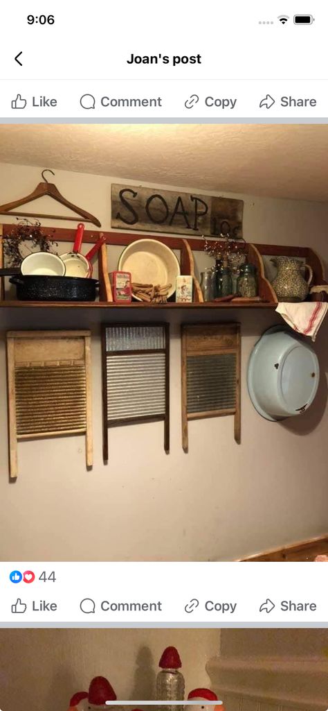 Primitive Laundry Rooms, Laundry Rooms, Laundry Room Decor, Laundry Room, Farmhouse, Room Decor, Shelves, Home Decor, Home Décor