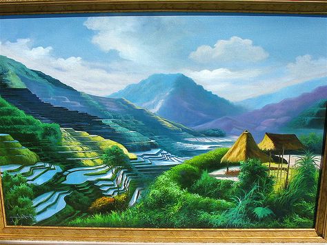 rice terraces painting | Rice Terraces | Flickr - Photo Sharing! Banaue Rice Terraces, Banaue, Rice Terraces, Cultural Festival, Paper Stuff, Terrace, Photo Sharing, Rice, Festival