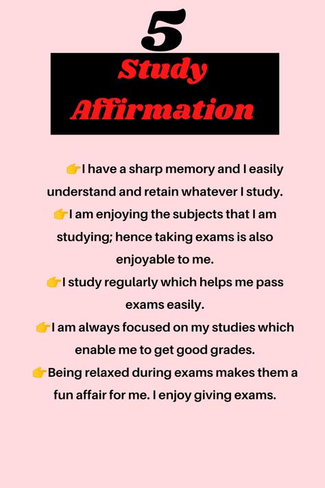 Manifestation For Studying, Manifestation For Exams, How To Study Regularly, Positive Affirmation For Studying, Quote For Exams Motivational, Study Affirmations I Am, Exam Affirmations Words, Manifest For Exams, Manifest Passing An Exam