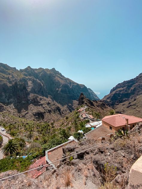 Masca in Tenerife is a nature lovers dream. Masca lays in the corner of Tenerife and prepare to be wowed. Beautiful mountain scenery, sea views and canarian culture. #tenerifetourism #exploretenerife #travelblog #travel Canarian Islands, Mountain Scenery, Canary Islands, Beautiful Mountains, Europe Destinations, Nature Lovers, Hiking Trails, Nature Lover, Summer Vacation