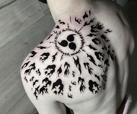 Sasuke Curse Mark Tattoo, Curse Mark Tattoo, Curse Mark, Bleach Tattoo, Seal Tattoo, Mark Tattoo, Men Tattoos, One Piece Tattoos, Naruto Tattoo