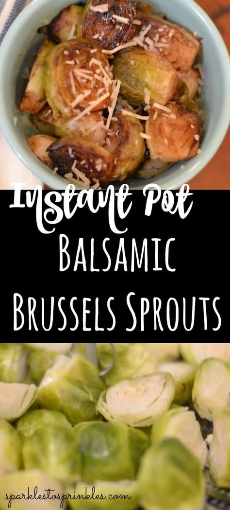 Food Ninja, Freezing Brussel Sprouts, Instant Pot Veggies, Lighter Meals, Balsamic Brussels Sprouts, Baked Brussel Sprouts, Balsamic Brussel Sprouts, Instant Pots, Bacon Brussel Sprouts