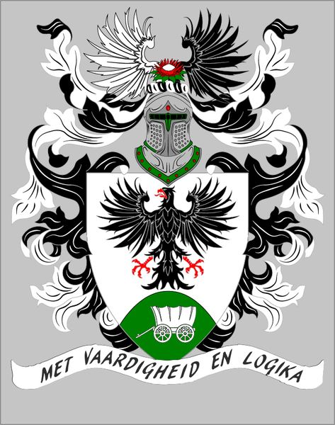 Drawn by Reddit user /u/HyacinthusBark Van Niekerk, Coat Of Arms, Van