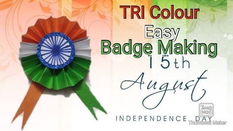 Easy Paper badge making for Independence/ Republic day Independence Day Activities, Badge Making, Activities For Kindergarten, Tri Colour, Republic Day, Kindergarten Activities, Tri Color, Independence Day, Kindergarten