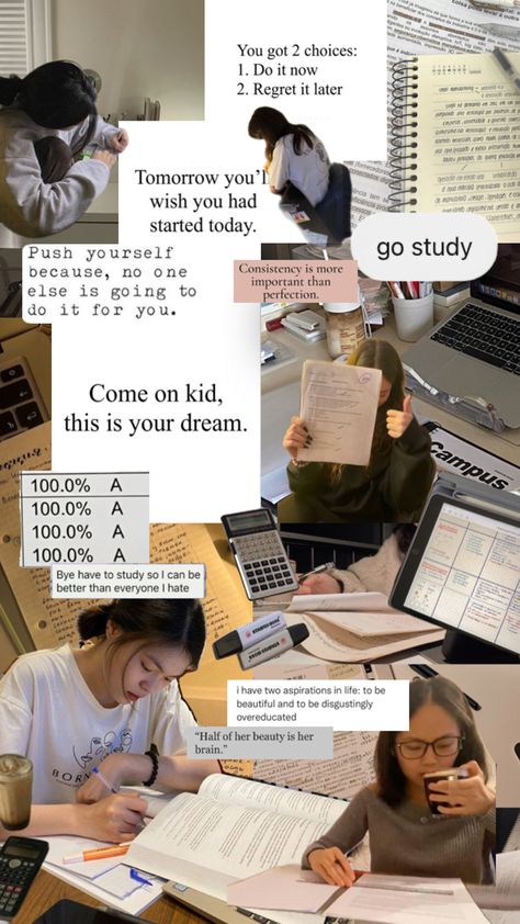 Study More Aesthetic, Study In College Aesthetic, Go To School Motivation, Things To Major In College, Study For Your Future, Participating In Class Aesthetic, Academic Comeback Wallpaper, Back To School Motivation Aesthetic, Motivation For School Aesthetic