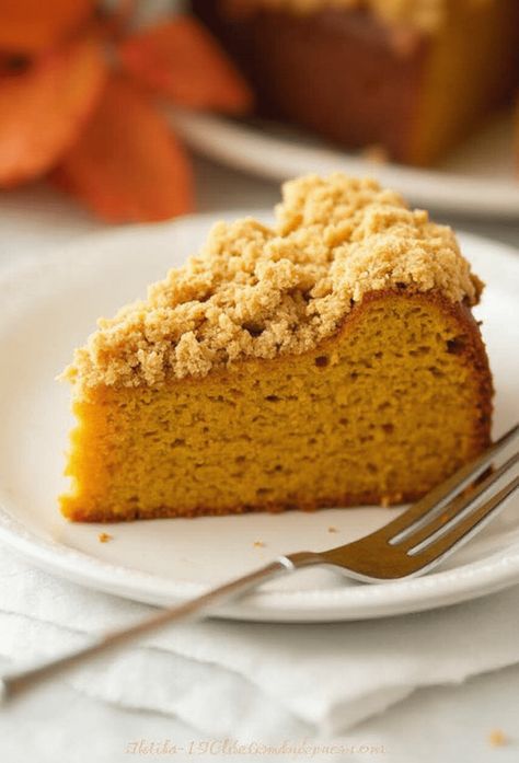 Pumpkin Sour Cream Coffee Cake Recipe  Ingredients  - 2 cups all-purpose flour - 1 teaspoon baking powder - 1 teaspoon baking soda - 1/2 teaspoon salt - 1 teaspoon ground cinnamon - 1/2 teaspoon ground nutmeg - 1 cup granulated sugar - 1/2 cup packed brown sugar - 1/2 cup unsalted butter, softened - 1 cup canned pumpkin puree - 1 cup sour cream - 3 large eggs - 1 teaspoon vanilla extract - 1 cup chopped walnuts or pecans (optional) - 1/2 cup powdered sugar (for glaze, optional)  Full Cooking Instructions on... Pumpkin Sour Cream Coffee Cake, Sour Cream Coffee Cake Recipe, Pot Pie Soup Recipe, Chocolate Lasagna Recipe, Dill Pickle Soup, Pickle Soup, Apple Dumpling Recipe, Chocolate Lasagna, Coffee Cake Recipe