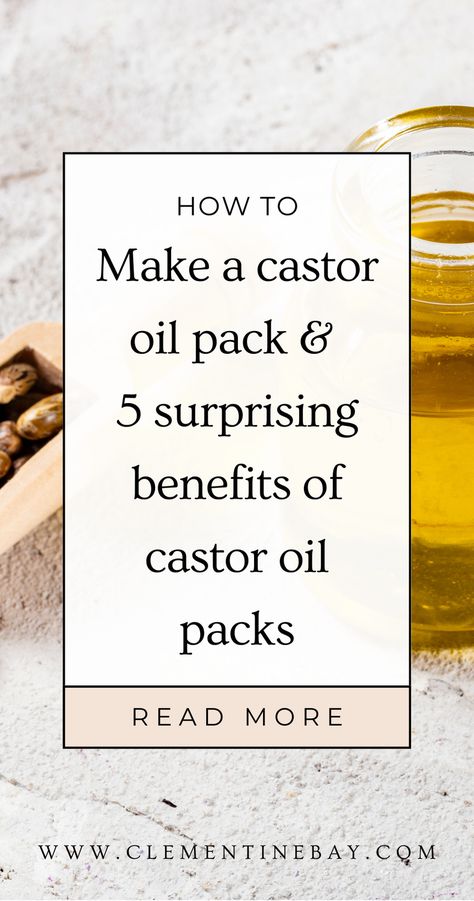 Click here to read 5 surprising health benefits of castor oil packs & learn how to make a castor oil pack safely at home. | Non-toxic living | Natural detox remedies | Holistic wellness