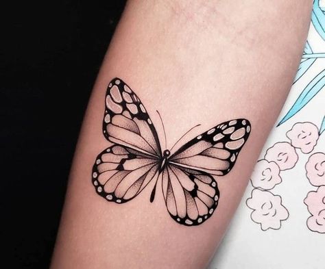 Mexican Butterfly Tattoo, Butterfly Tattoos On Arm, Cute Small Drawings, Bulldog Tattoo, Self Love Tattoo, Butterfly Tattoos For Women, Vine Tattoos, Cute Little Tattoos, Butterfly Tattoos